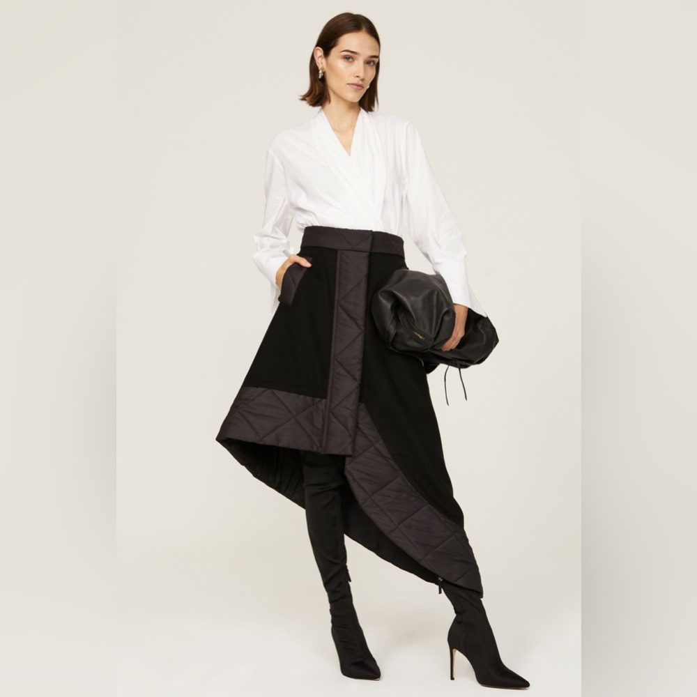 Mossi Asymmetrical Wool Skirt
